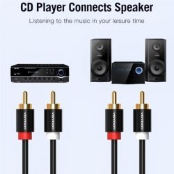 ������ Vention 2�RCA - 2�RCA (M/M), 1 �, Black (VAB-R06-B100) - �������� 2