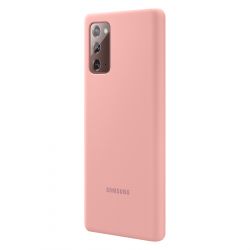 �e���-�������� Samsung Silicone Cover ��� Samsung Galaxy Note 20 SM-N980 Copper Brown (EF-PN980TAEGRU) - �������� 2