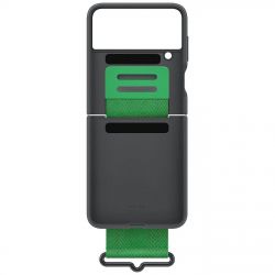 �����-�������� Samsung Silicone Cover with Strap ��� Samsung Galaxy Flip 4 SM-F721 Black (EF-GF721TBEGUA) - �������� 5