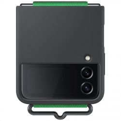 �����-�������� Samsung Silicone Cover with Strap ��� Samsung Galaxy Flip 4 SM-F721 Black (EF-GF721TBEGUA) - �������� 7