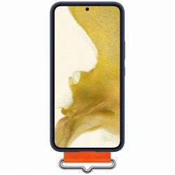 �����-�������� Samsung Silicone Cover with Strap ��� Samsung Galaxy S22 SM-S901 Navy (EF-GS901TNEGRU) - �������� 3