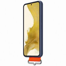 �����-�������� Samsung Silicone Cover with Strap ��� Samsung Galaxy S22 SM-S901 Navy (EF-GS901TNEGRU) - �������� 4