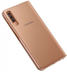 �����-������ Samsung Wallet Cover ��� Samsung Galaxy A7 2018 SM-A750 Gold (EF-WA750PFEGRU) - �������� 4