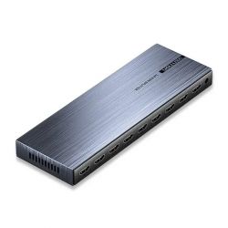 Сплітер 4К 1*8HDMI Black Aluminum Alloy Type EU Standart (AKQB0-EU) - Картинка 2