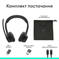 Наушники Logitech Zone 305 for Business Wireless/Bluetooth Direct Black (981-001458) - Картинка 8