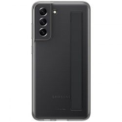 Чeхол-накладка Samsung Clear Strap Cover для Samsung Galaxy S21 FE SM-G990 Dark Gray (EF-XG990CBEGRU) - Картинка 2