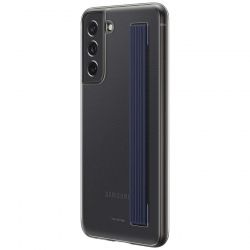 Чeхол-накладка Samsung Clear Strap Cover для Samsung Galaxy S21 FE SM-G990 Dark Gray (EF-XG990CBEGRU) - Картинка 3