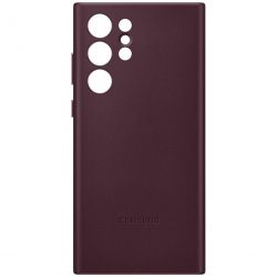 Чехол-накладка Samsung Leather Cover для Samsung Galaxy S22 Ultra SM-S908 Burgundy (EF-VS908LEEGRU) - Картинка 4