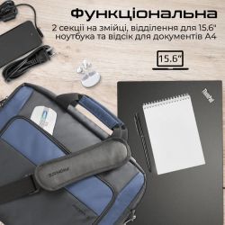 Сумка для ноутбука Promate Limber-MB Black - Картинка 2