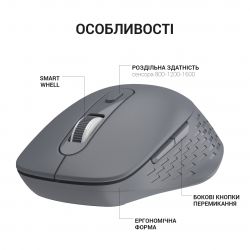Мышь беспроводная OfficePro M230G Gray - Картинка 8