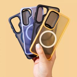 Чeхол-накладка Wave Matte Insane Case with Magnetic Ring для Samsung Galaxy S24 SM-S921 Midnight Blue - Картинка 4