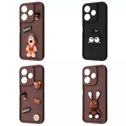 �����-�������� Pretty Things Case ��� Xiaomi Redmi 13 4G/Poco M6 4G/Note 13R Black/Eyes - �������� 2