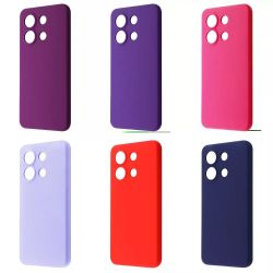 �e���-�������� Wave Full Silicone Cover ��� Xiaomi Redmi Note 13 4G Red - �������� 3