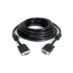 Кабель VGA Gembird HD15M/HD15M (CC-PPVGA-20M-B) с 2-мя фер. Кольцами, двойной экран, черный, 20м - Картинка 2