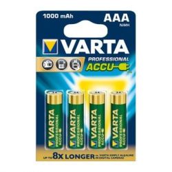  Varta Rechargeable Accu AAA/HR03 NI-MH 1000 mAh BL 4 -  1