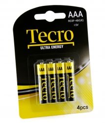 Батарейка Tecro Ultra Energy AAA/LR03 BL 4 шт