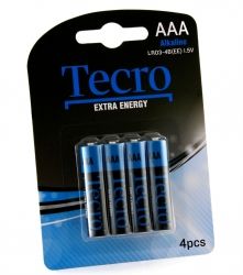  Tecro Extra Energy Alkaline AAA/LR03 BL 4 