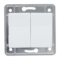 Выключатель SVEN Home SE-105 проходной двойной скрытого типа белый UAH - Картинка 2