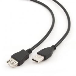 Кабель-подовжувач USB 3 м Cablexpert Black, позолочені контакти (CCP-USB2-AMAF-10) - Картинка 2