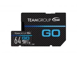 MicroSDXC  64GB UHS-I/U3 Team Go R90/W45MB/s + SD- (TGUSDX64GU303) -  1