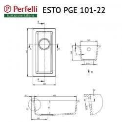 101-22 BLACK METALLIC ESTO PGE ������� ����� Perfelli - �������� 4