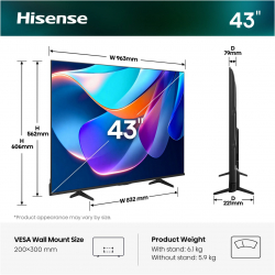 Телевізор Hisense 43A6S - Картинка 2