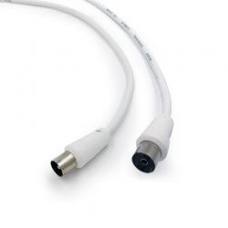 Антенний кабель-подовжувач Cablexpert CCV-515-W-5M White, 75 Ом, 5.0 м (CCV-515-W-5M)