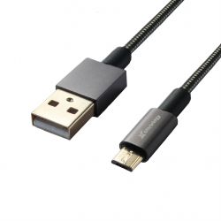  Grand-X USB-microUSB, Cu, 2,1A, Black, 1m, . -. (MM-01) -  1