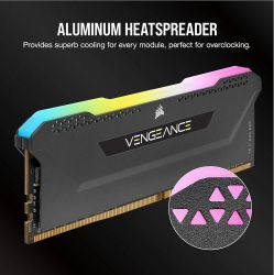 Модуль памяти DDR4 2x16GB/3600 Corsair Vengeance RGB Pro SL Black (CMH32GX4M2D3600C18) - Картинка 6
