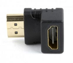Адаптер Cablexpert (A-HDMI90-FML) HDMI-HDMI, кут 90 градусів, чорний - Картинка 2