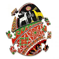 Пазл деревянный UkrainianPuzzles Писанка в узорах Тараса Городецкого - Картинка 2