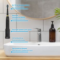 Електрична зубна щітка Pecham Travel PC-085 Black - Картинка 6