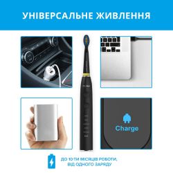 Електрична зубна щітка Pecham Travel PC-085 Black - Картинка 7