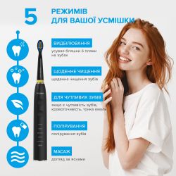Електрична зубна щітка Pecham Travel PC-085 Black - Картинка 9