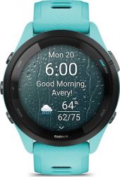 Смарт-годинник Garmin Forerunner 265 Black Bezel with Aqua Case and Aqua/Black Silicone Band (010-02810-12) - Картинка 6