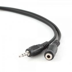 Аудио-кабель Cablexpert (CCA-423-2M), 3.5мм (M) - 3.5мм (F), 2 м, черный