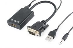������� Cablexpert (A-VGA-HDMI-01) VGA - HDMI, �� ������, 0.15 �, ������