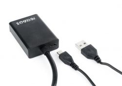 Адаптер Cablexpert (A-VGA-HDMI-01) VGA - HDMI, со звуком, 0.15 м, черный - Картинка 3