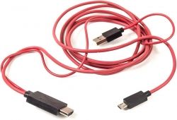 ������ PowerPlant (CA910861) microUSB-HDMI+USB, 2�, Red