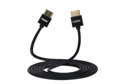  HDMI to HDMI 2.0m 2 Ultra Slim 2EW-1119-2m HDMI 2.0 (AM/AM) High Speed, Alumium, black -  1