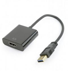  USB 3.0 (M) - HDMI (F), Cablexpert, Black, 15  (A-USB3-HDMI-02) -  3