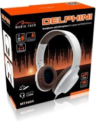 Гарнитура Media-Tech Delphini White/Brown (MT3604) - Картинка 6