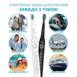 Набір зубних щіток Pecham Black and White Travel Set PC-084 (0290119010100) - Картинка 9