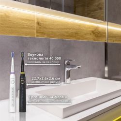 Набір зубних щіток Pecham Black and White Travel Set PC-084 (0290119010100) - Картинка 12