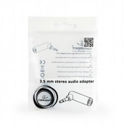Перехідник 3.5мм M / F 3.5 мм угловой Cablexpert (A-3.5M-3.5FL) - Картинка 2