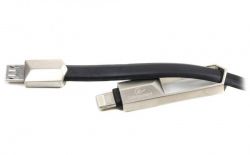  Cablexpert (CCPB-ML-USB-05BK) USB 2.0 BM - Lightning + microUSB, , , 1,  -  4