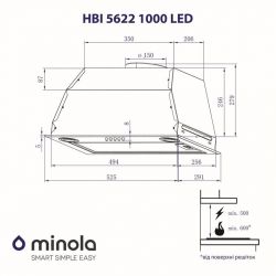 Вытяжка Minola HBI 5622 BL 1000 LED - Картинка 5