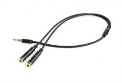 - Cablexpert (CCA-417M) 3.5 mm 4-pin-3.5 mm stereo+, 0.2,  -  1