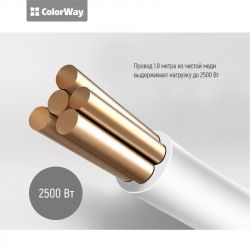    ColorWay CW-CHU33B, 3 /3USB Black 1.8M (CW-CHU33B) -  6