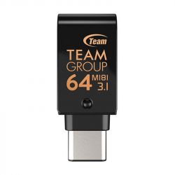 - USB3.1 64GB OTG Type-C Team M181 Black (TM181364GB01)